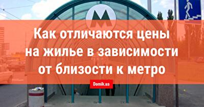 На сколько дороже квартира возле метро: сравнение цен по районам Киева
