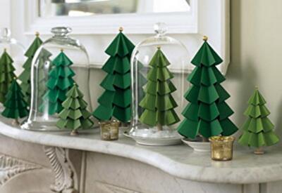 Объемные елочки из бумаги — 20 идей