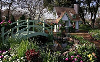 Садовый ландшафт: 25 поразительных идей для строительства мостиков