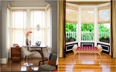 Стильные идеи оформления окна с нишей – уголка для отдыха и работы