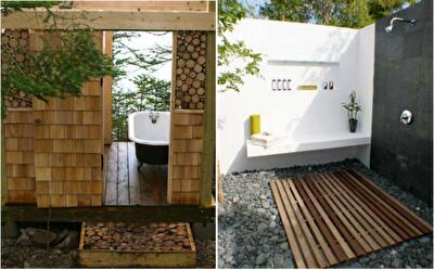 Простая роскошь: 10 идей по оборудованию потрясающего летнего душа