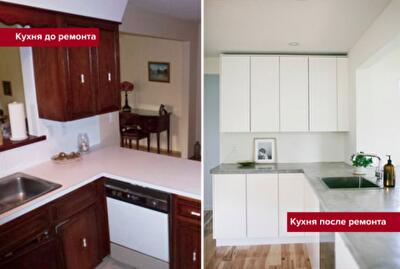 До и после: переделка кухни в стиле минимализм