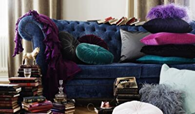 Применяем бархат в интерьере