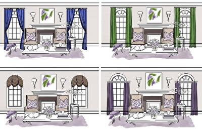 Какие шторы повесить на окна арочной формы