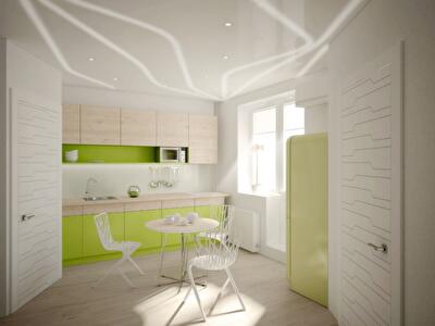 Млечный Путь: дизайн квартиры площадью 40 м2