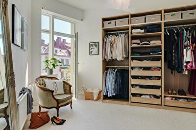 Гардеробные скандинавских квартир