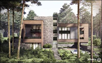 Дом на рельефе под Киевом