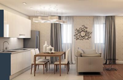 Как оформить кухню-гостиную: проект Марины Саркисян