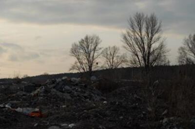 Киевское озеро превратили в свалку. Фото