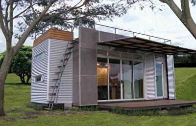 В доме площадью всего 14,5 кв. метров достаточно места для 4-х человек