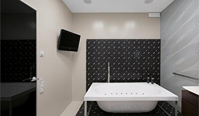 Черно-белые решения квартиры в Днепропетровске