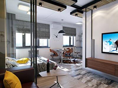 Уют с мужским характером: студия площадью 39 квадратов