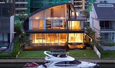 Эко-дом на набережной Сингапура