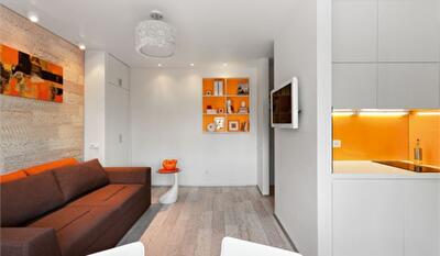 О’крошка: дизайн на 22 кв метрах в Киеве