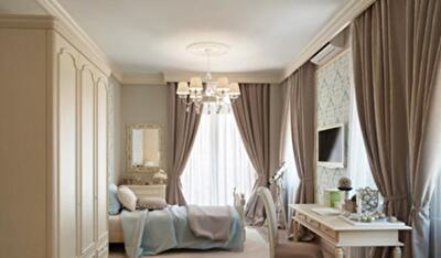 Как правильно использовать бежевые шторы в интерьере