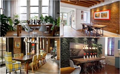 20 столовых в индустриальном стиле – красиво, красочно и функционально