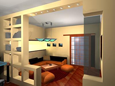 Дизайн интерьера узкой комнаты