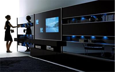 Встроенный телевизор в интерьре