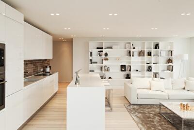 «White Loft» для молодой пары в Киеве