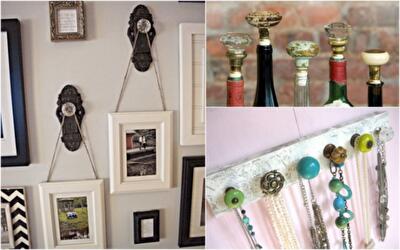 12 вариантов повторного использования старых дверных ручек