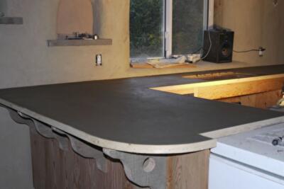 Как сделать экологичную кухонную поверхность из глины своими руками