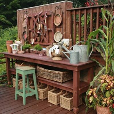 Места для хранения вещей. 10 стильных решений для сада