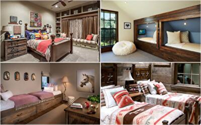 Креативность и уют: потрясающие детские спальни в рустикальном стиле