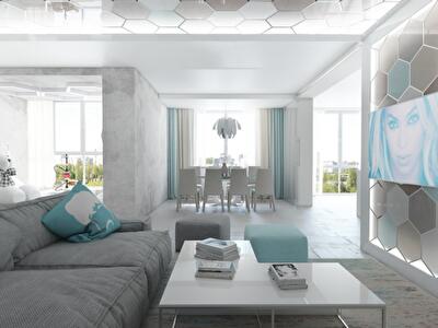 Дизайн квартиры: кубик - рубик... - или шестигранник 