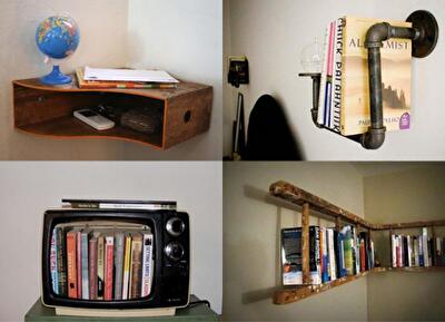 25 идей, как сделать книжную полку
