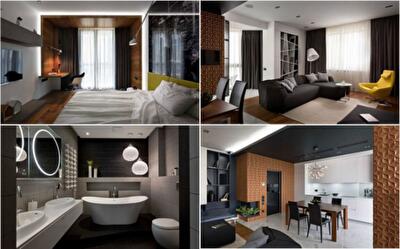 Роскошный пентхаус в серых тонах от киевского дизайнера Дениса Ракаева