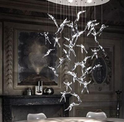 Cказочную атмосфера: светильник с ангелами