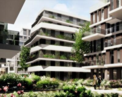 На месте Берлинской стены будет построен элитный жилой квартал The Garden. Фото