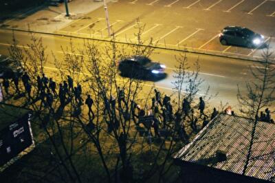 В столичном районе Оболонь выгрузилось два автобуса «титушек»