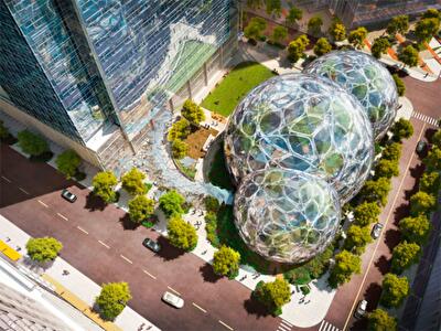«Биокупола» — новый офис Amazon в Сиэтле. Фото
