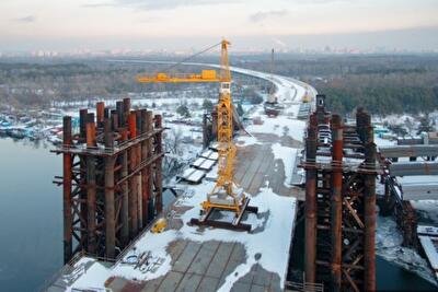 Строительству Подольского моста в Киеве - десять лет
