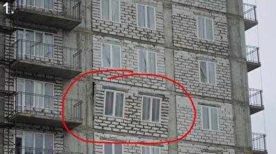 В элитной новостройке Донецка ураган выбил стену