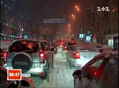 Самый длинный киевский затор на прошлой неделе растянулся почти на 8 км