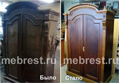 Реставрация старинной мебели: придание полировки