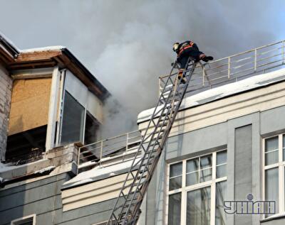 Сгорел дом с самыми дорогими квартирами в Киеве 