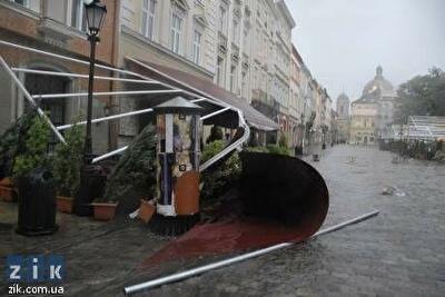 Во Львове погода устроила репетицию конца света 