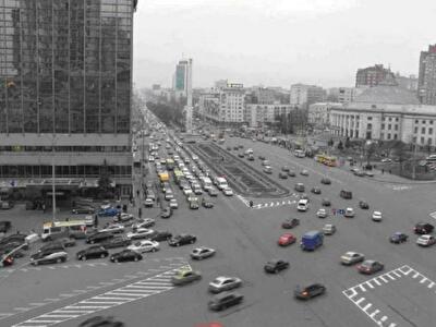 Проспект Победы затопило