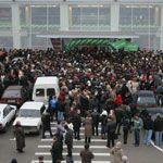 Новый магазин на Петровке киевляне брали штурмом