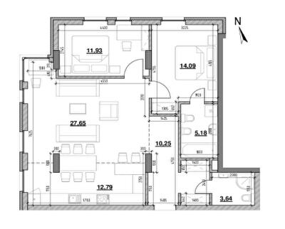 3-комнатная 92.69 м² в ЖК Америка от 27 102 грн/м², Львов