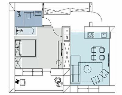 1-комнатная 55.5 м² в ЖК Comfort House от 19 500 грн/м², с. Липины