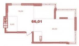 2-комнатная 66.01 м² в ЖК Crystal Avenue от 32 500 грн/м², с. Петропавловская Борщаговка