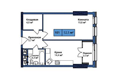 1-комнатная 52.5 м² в ЖК Manhattan City от 56 943 грн/м², Киев