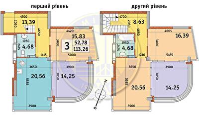 Дворівнева 113.26 м² в ЖК Урлівський-2 від 30 243 грн/м², Київ