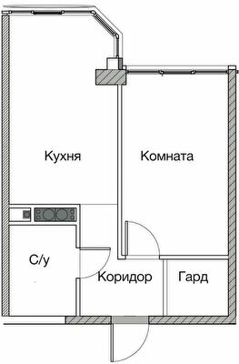 1-комнатная 39.3 м² в ЖК Новая Европа от 19 100 грн/м², с. Иличанка