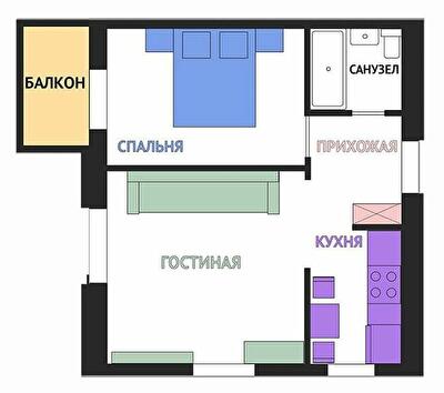 2-комнатная 51.3 м² в ЖК Воробьевы горы Family от 23 000 грн/м², Харьков