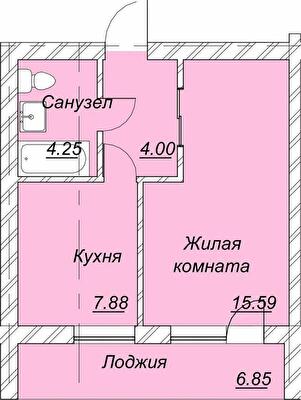 1-кімнатна 35.15 м² в ЖК Лівобережний від 21 900 грн/м², Дніпро